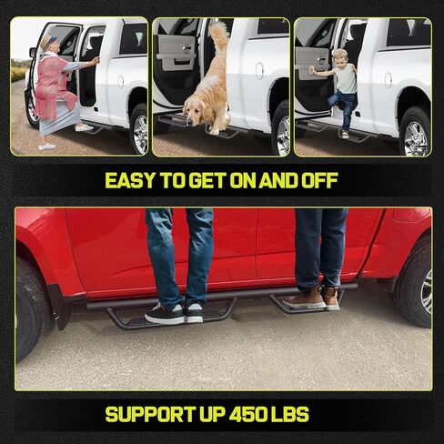 BINARY STAR Running Boards Compatible with Vehicle 2015-2026 Chevy Colorado/Gmc Canyon Crew Cab, 3.5 Inch Drop Down Side Steps, Carbon Steel Steps Colorado Nerf Bars Canyon Step Bars. in Saudi Arabia