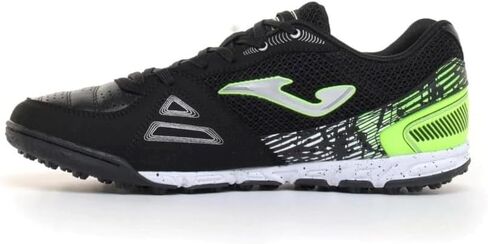 Joma Soccer Boots Turf, 6.5-12 US - Professional Cleats - Microfiber Upper, Chrome Sole, Heel Reinforcement - Mundial Black/Green in Saudi Arabia