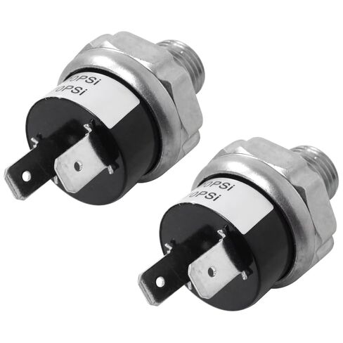 2Pcs Air Pressure Switch, 170-200 PSI, 1/4"-18 NPT, 24V 12V Air Compressor Pressure Switch in Kuwait