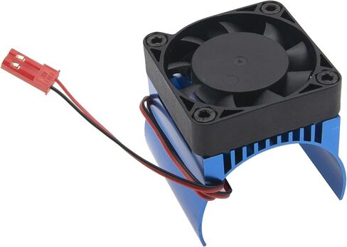 Vgoohobby 42mm Motor Cooling Fan Heatsink 4074 4274 1515 Motor Universal Heat Sink Compatible with Traxxas 1/10 E-Maxx E-Revo Summit Arrma 1/8 Kraton Talion Typhon RC Car (Blue) in Kuwait