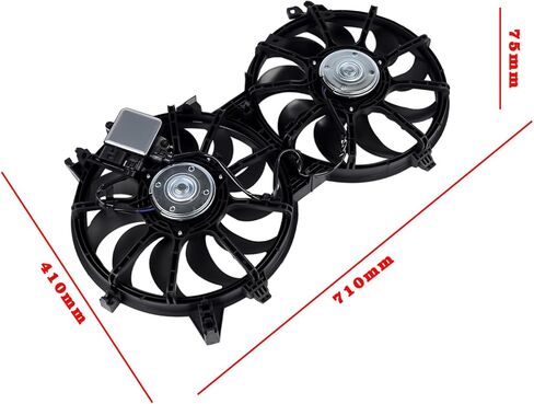 GELUOXI Engine Radiator Cooling Fan Assembly Replacement for Infiniti G35 2007-2008 Q60 2014-2015 G37 2008-2013 M35h 2012-2013 Q70 2014-2019 FX35 2009 EX35 2008-2009 Nissan 370Z 2009-2020 21481JK000 in Saudi Arabia