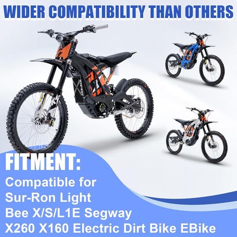 غطاء حافظة المحرك لـ Surron Light Bee X/S/L1E Segway X160 X260 غطاء المحرك الكهربائي للدراجة الترابية Sur Ron (أسود) in Kuwait