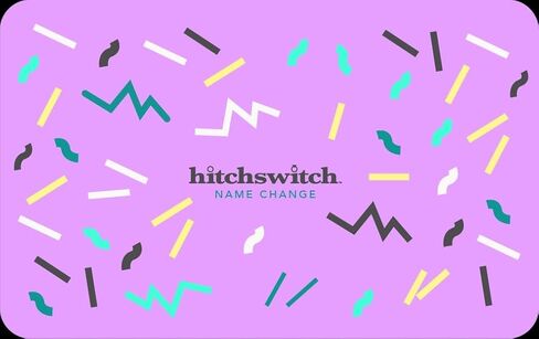 بطاقة هدايا تغيير الاسم بعد الزواج - قابلة للاسترداد بمجموعة أدوات تغيير الاسم البلاتينية من HitchSwitch - مجموعة أدوات تغيير الاسم الشخصية بعد الزواج - حقيبة حمل مخصصة - صور جواز السفر - خصم على السفر - إضافة إلى سجل الزفاف in Kuwait