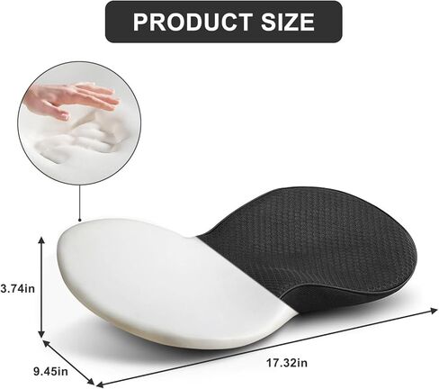 وسادة مقعد السيارة إسفين، وسادة مقعد العصعص من إسفنج الذاكرة للسيارة والشاحنة للقيادة - تخفيف آلام عرق النسا والظهر - وسائد إسفين مرتفعة لسائق السيارة ومكتب دعم عظم الذيل القطني in Kuwait