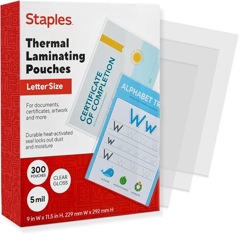 489526 أكياس تصفيح حرارية سعة 5 مل، حرف، 100 قطعة in Kuwait