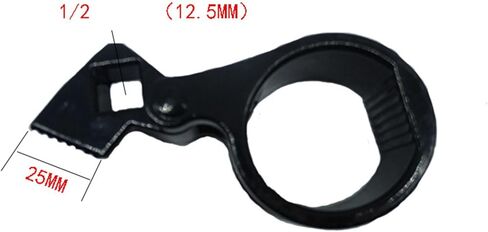 Multifunctional Steering Gear Rudder Wrench 27-42mm, Chrome Steel, Non Slip Ratchet Tool with Teeth Design, Blackening Treatment, Labor Saving in Operation, Suitable for in Saudi Arabia