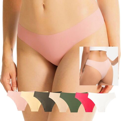Women Seamless Hipster Underwear 7 Pack,Seamless Breathable Ladies Panties,Breathable Ice-Silk Seamless Women's Panties in Saudi Arabia