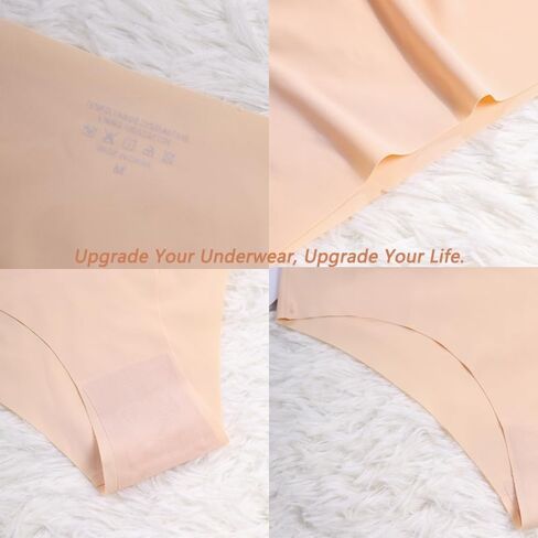 Women Seamless Hipster Underwear 7 Pack,Seamless Breathable Ladies Panties,Breathable Ice-Silk Seamless Women's Panties in Saudi Arabia