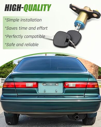 Tailgate Trunk Lock Cylinder with Keys Fit for Toyota Camry 1997-2001, Lid Lock Cylinder Kit Replacement 69055-33190 69055-33210 in Saudi Arabia