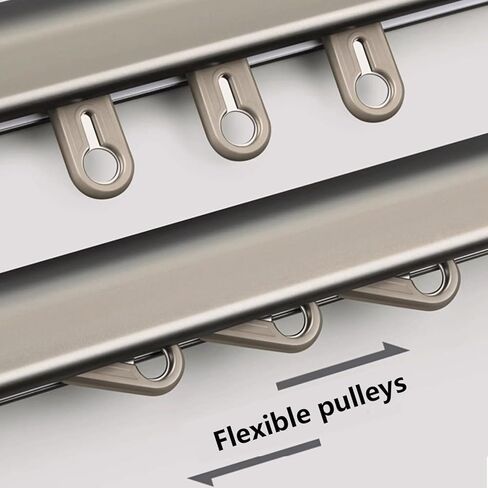 ستارة مزدوجة شديدة التحمل مثبتة على الحائط من الخشب المقلد صندوق ستارة لغرفة المعيشة أو مقسم غرفة النوم 2.6 متر لون بني متين وأنيق (نحاس - 3.8 متر (12.5 قدم)) in Kuwait