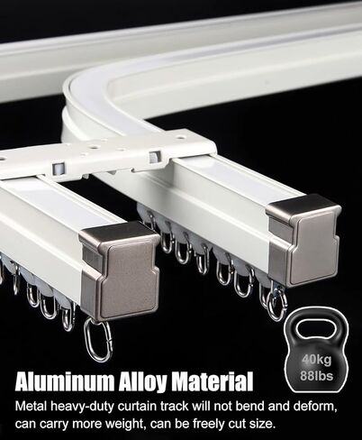 Curtain Track, Flexible Bendable Metal Curtain Rod,Curved Track for Curtains, (Size : 122cm) in Saudi Arabia