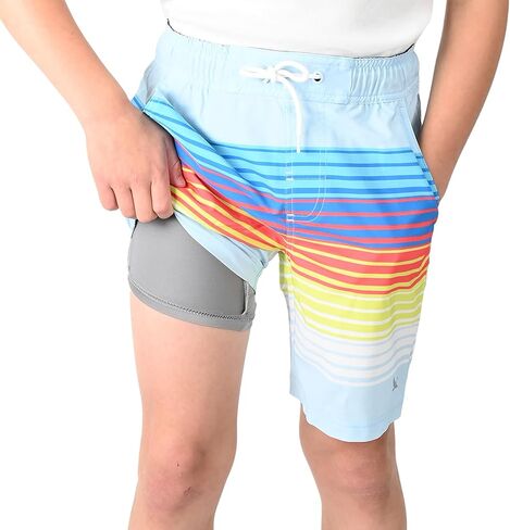 Eddie Bauer Boys' Swimwear UPF 50 Comfort Liner Swim Trunks in Saudi Arabia