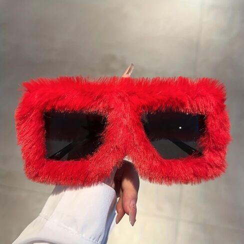 1pc women's large glasses, wide frame (6.5 inches), lightweight PC frame and lenses, party clothing, daily glasses in Saudi Arabia