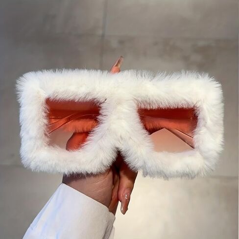 1pc women's large glasses, wide frame (6.5 inches), lightweight PC frame and lenses, party clothing, daily glasses in Saudi Arabia