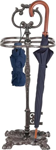 Sungmor Vintage Cast Iron Umbrella Stand, Heavy Duty Decorative Umbrella Holder for Entryway, Hallway & Office, Rustic Farmhouse Freestanding Metal Stand in Saudi Arabia