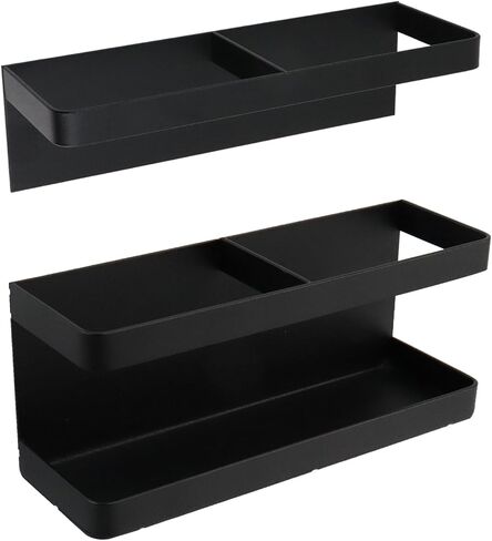 Bitray Umbrella Stand Holder Metal Wall Mounted Umbrella Stand Space Saving Organizer for Home Office Decor - Black in Saudi Arabia