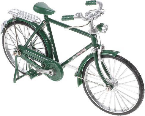 Vintage Alloy Bicycle Model, 1:10 Scale Bicycle Sculpture, Retro Bike Ornament Decor for Home Office Desk Decor, Collectible Bike Ornament in Saudi Arabia