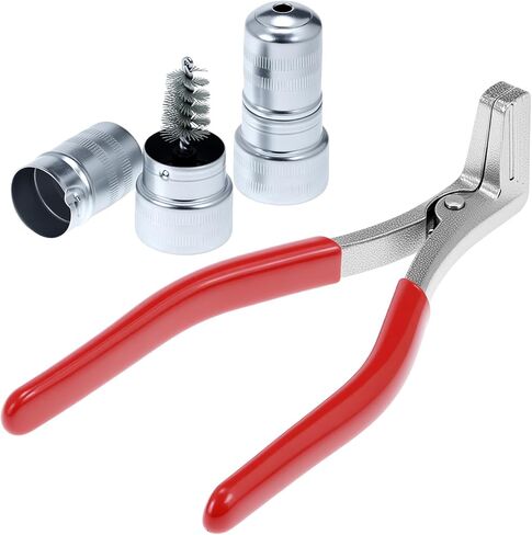 QWORK Battery Pliers with 2 Pcs Battery Terminal Cleaning Brush, Battery Terminal Spreader Automotive Repair Tool in Saudi Arabia