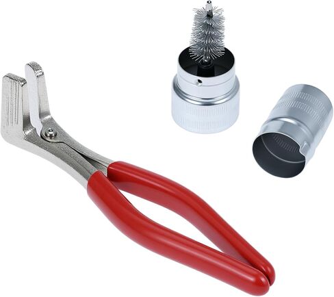 QWORK Battery Pliers with 2 Pcs Battery Terminal Cleaning Brush, Battery Terminal Spreader Automotive Repair Tool in Saudi Arabia