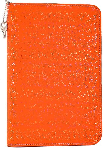 A6 Lockable Budget Binder with Zipper,6 Ring Bindes Refillable Password Book with Lock,Saving Challenge Binder with Zipper, Locking Journal Notebook (Glitter Purple) in Kuwait