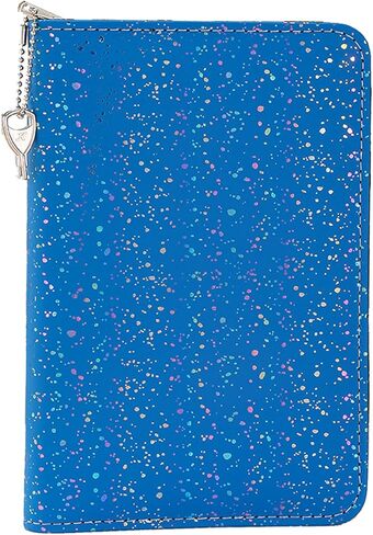 A6 Lockable Budget Binder with Zipper,6 Ring Bindes Refillable Password Book with Lock,Saving Challenge Binder with Zipper, Locking Journal Notebook (Glitter Purple) in Kuwait