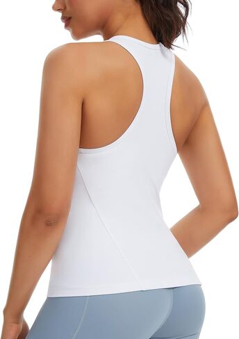 THE GYM PEOPLE Women’s V Neck Workout Tank Tops Racerback Slim Fit Sleeveless Yoga Running Athletic Shirts in Saudi Arabia