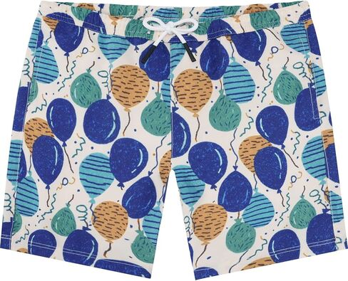 سروال سباحة للأولاد سريع الجفاف مع بطانة ضغط قابلة للتمدد، شورت شاطئ للأطفال الصغار، مقاس من 2T إلى 6 7 8 10 12 14 16 in Kuwait