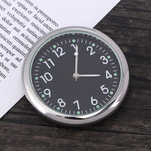 Veemoon Car Clock for Dashboard 2Pcs Luminous Adhesive Quartz Mini Auto Clock for Vehicle Interior Suitable for Cars and Trucks in Saudi Arabia