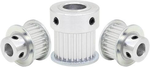 3M26T Belt Pulley Pitch Bore 4/5/6/6.35/7/8mm Circular Tooth BF/KShape Aluminum 3.0M Width 6/10/15mm 1Pcs(15 mm (K Shape),Belt Width 6 mm) in Saudi Arabia