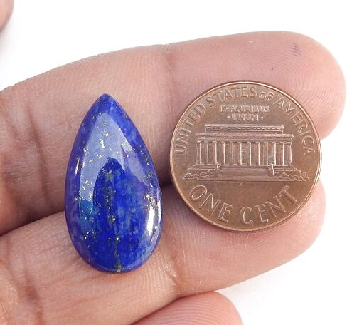 Natural Calibrated 12x22mm Special Size Pear Shape AAA Quality Lapis Lazuli Cabochon Loose Gemstone 1pc box. For Healing Wellness and Jewelry Making. in Saudi Arabia