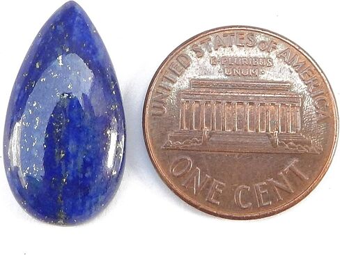 Natural Calibrated 12x22mm Special Size Pear Shape AAA Quality Lapis Lazuli Cabochon Loose Gemstone 1pc box. For Healing Wellness and Jewelry Making. in Saudi Arabia