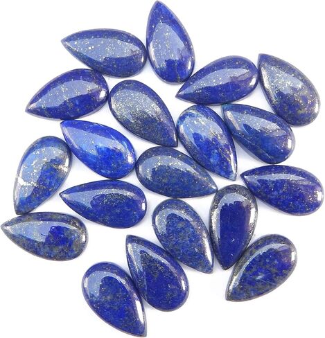 Natural Calibrated 12x22mm Special Size Pear Shape AAA Quality Lapis Lazuli Cabochon Loose Gemstone 1pc box. For Healing Wellness and Jewelry Making. in Saudi Arabia