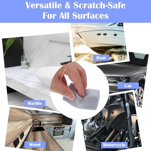 20 Pack Microfiber Applicator Pads - Suede Car Detailing Sponges for Ceramic Coating, Wax & Graphene Spray - Reusable Coating Applicator Pads for Cars, Metal & Plastic Trim in Saudi Arabia