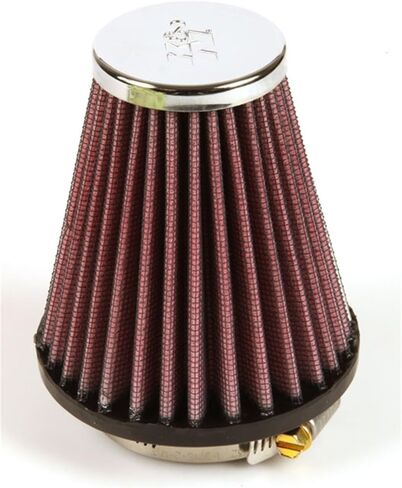 K&N Universal Clamp-On Air Intake Filter: High Performance, Premium, Replacement Air Filter: Flange Diameter: 2.0625 In, Filter Height: 4 In, Flange Length: 0.625 In, Shape: Round Tapered, RC-1200 in Kuwait
