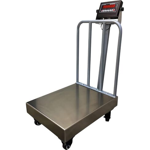 Liberty LS-915-BW-NTEP Legal for Trad Bench Scale مع عجلات وحواجز خلفية مقاس (18 بوصة × 24 بوصة) سعة 500 × 0.1 رطل in Kuwait