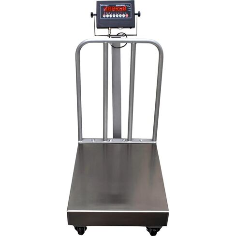 Liberty LS-915-BW-NTEP Legal for Trad Bench Scale مع عجلات وحواجز خلفية مقاس (18 بوصة × 24 بوصة) سعة 500 × 0.1 رطل in Kuwait