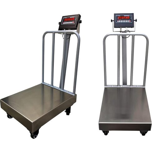 Liberty LS-915-BW-NTEP Legal for Trad Bench Scale مع عجلات وحواجز خلفية مقاس (18 بوصة × 24 بوصة) سعة 500 × 0.1 رطل in Kuwait