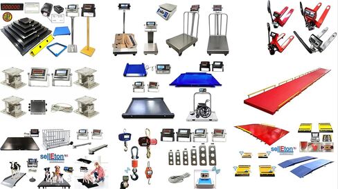 SellEton SL-800-W NTEP Certified Industrial Floor Scales with Mild Steel LED Indicator | 48" × 48" (4' x 4') | 10000 lbs x 2 lb in Kuwait
