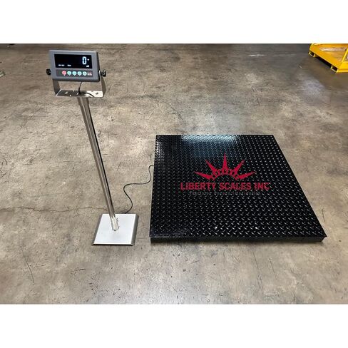 Liberty SL-7517-4x4 Industrial Floor Scale - Advanced Weighing Solution with Data Transfer, Alarm & Animal Weighing Features 1000 lbs x .2 lb in Kuwait