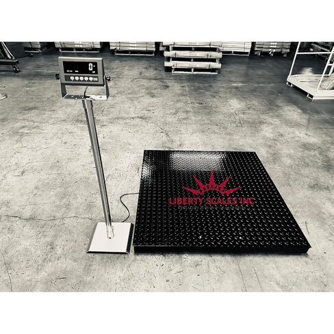 Liberty SL-7517-4x4 Industrial Floor Scale - Advanced Weighing Solution with Data Transfer, Alarm & Animal Weighing Features 1000 lbs x .2 lb in Kuwait