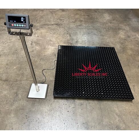 Liberty SL-7517-4x4 Industrial Floor Scale - Advanced Weighing Solution with Data Transfer, Alarm & Animal Weighing Features 1000 lbs x .2 lb in Kuwait