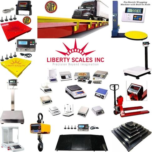 Liberty SL-7517-4x4 Industrial Floor Scale - Advanced Weighing Solution with Data Transfer, Alarm & Animal Weighing Features 1000 lbs x .2 lb in Kuwait