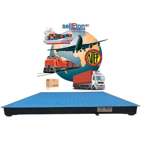 SellEton SL-800-4x4-5 NTEP (Legal) Industrial Warehouse 48" x 48" (4' x 4') Floor Scale | 5000 lbs x 1 lb in Kuwait
