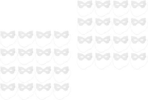 LUOZZY 80pcs Diy Blank Butterfly Masks for Kids Painting Craft with Elastic Ropes Halloween Cosplay Party Supplies in Saudi Arabia