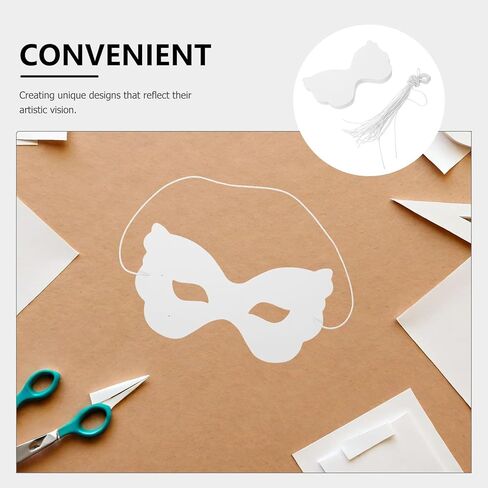 LUOZZY 80pcs Diy Blank Butterfly Masks for Kids Painting Craft with Elastic Ropes Halloween Cosplay Party Supplies in Saudi Arabia