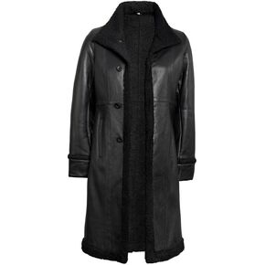 Blingsoul Leather Coats For Women - Real Lambskin Long Leather Jacket Womens in Kuwait