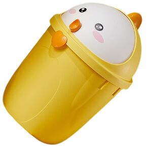Mikinona Decorative Chick Trash Bucket with Lid Large Multi-use Trash Container Small Garbage Can for Home Office Bedroom Desktop Wastebasket in Kuwait