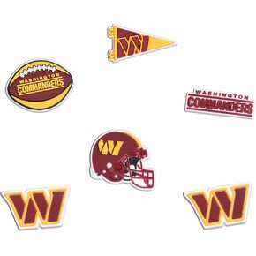 FOCO NFL unisex-adult NFL Team Logo 6-Pack Shoe Charms in Kuwait