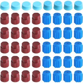 48 Pcs R134a/R12 Valve Caps 13mm 16mm 17mm 17.5mm Charging Port Caps Air Conditioning Service AC System Charging Port Caps in Saudi Arabia