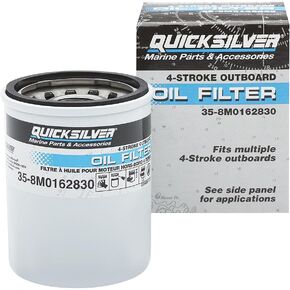 فلتر زيت Quicksilver 8M0162830 للوحات الخارجية رباعية الأشواط ميركوري ومارينر 25-115 حصان in Kuwait